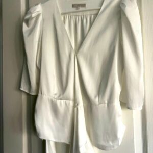 Wayf White Silk top